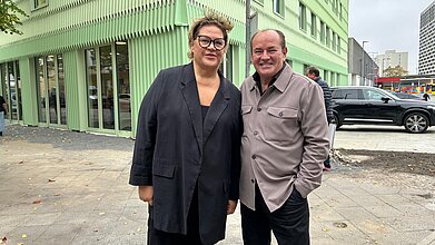 Mit Projektpatin Ilka Bessin