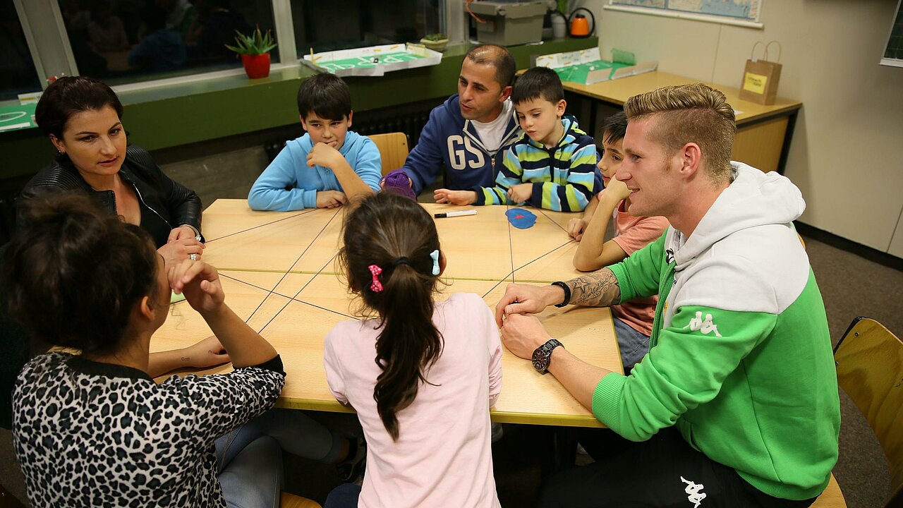 Fußballprofi kennenlernen