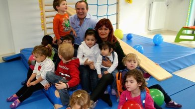 "RTL - Wir helfen Kindern!: Andrea Berg und Wolfram Kons feiern die Eröffnung des neuen stups-Kinderzentrums