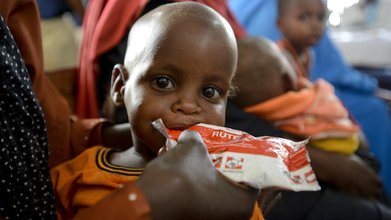 Caught in the menace of hungerSome 308,000 children are malnourished in Somalia, with nearly 56,000 of them severely malnourished. Five years on since the famine, Somali children continue to live in the menace of hunger. Insecurity and poverty, espec