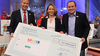 RTL - Wir helfen Kindern: HDI spendet 20.000 Euro