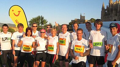 Promi-Staffel zu Gunsten von “RTL – Wir helfen Kindern" beim 8. Internationalen TUI Marathon Palma de Mallorca